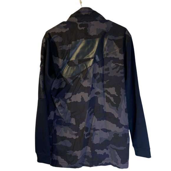 Nike Sportswear Men's Camo Jacket Size S Obsidian NSW 2018 Lightweight Snaps - Picture 2 of 12